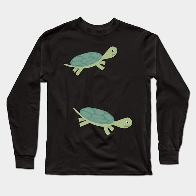 2 Turtles v2 Long Sleeve T-Shirt by tothemoons